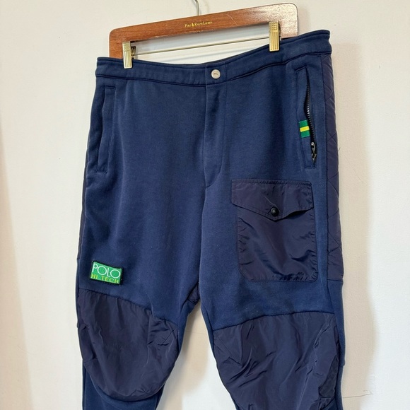 Vintage POLO Ralph Lauren Hi Tech Jogger Pants Tactical Street Wear Mens XL - Picture 3 of 12